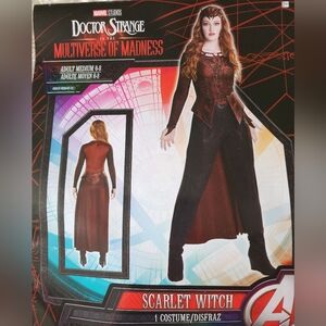 Halloween Doctor Strange Scarlet Witch costume Adult Medium 6-8